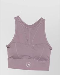 adidas By Stella McCartney - Racerback Mesh Bralette Crop Top - Lyst