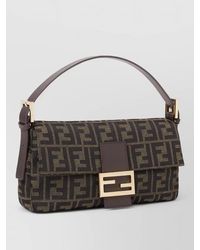 Fendi - Baguette 26424 Calfskin Clutch And Strap - Lyst