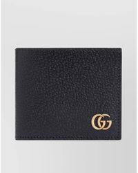 Gucci - Gg Marmont Bi-Fold Wallet With Metallic Logo - Lyst