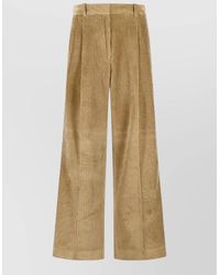Rohe - Wide Leg Corduroy Trousers Belt Loops - Lyst