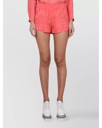 Stella McCartney - Silk Viscose Short Shorts - Lyst
