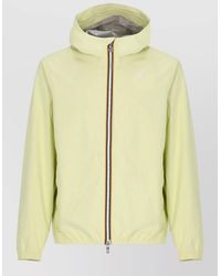 K-Way - Hooded Lightweight Waterproof Jacket Zip Pockets - Lyst