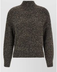 Agnona - Cashmere Silk Wool Bouclé High Neck Jumper - Lyst