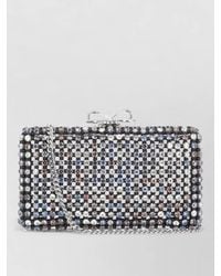 Self-Portrait - The Bow Crystal Clutch Bag - Lyst