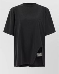 The Attico - Shaped Split T-Shirt - Lyst