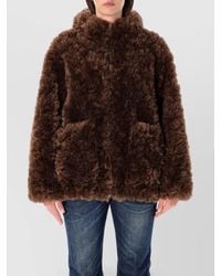 Urbancode - Faux Fur Hooded Bomber Coat - Lyst