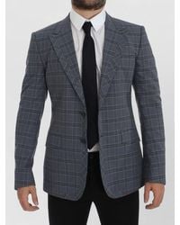 Dolce & Gabbana - Checked Slim-Fit Single-Breasted Blazer - Lyst
