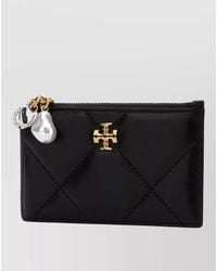 Tory Burch - Kira Card Holder With Charm Detail And Quilted Design - Lyst