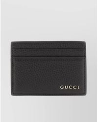 Gucci - Leather Textured Card Holder - Lyst