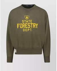 Polo Ralph Lauren - Ribbed Hem And Cuffs Graphic Print Sweater - Lyst