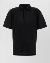 Homme Plissé Issey Miyake - Polyester Shirt Polo Collar Short Sleeves - Lyst