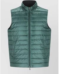 Herno - Reversible Sleeveless Jacket Front Pockets High Neck - Lyst