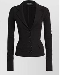 Dolce & Gabbana - Single-Breasted Virgin Wool Blazer - Lyst