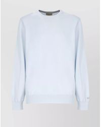 Woolrich - Cotton Logo-Embroidered Crewneck Jumper - Lyst
