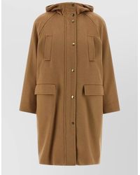 Max Mara - Alcade Parka Hooded Long Coat Raglan - Lyst