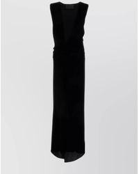 Valentino Garavani - Velvet Maxi Dress - Lyst
