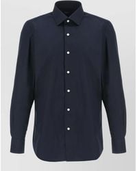 Finamore 1925 - Cotton Poplin Long-Sleeve Shirt - Lyst