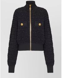 Balmain - Zipper Bomber Jacket - Lyst
