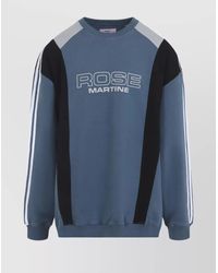 Martine Rose - Color Block Crew Neck Long Sleeve Sweatshirt - Lyst