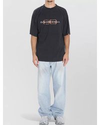 Balenciaga - Cotton Printed Regular-Fit T-Shirt - Lyst