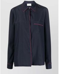 P.A.R.O.S.H. - Seam-Detail Button-Up Shirt - Lyst