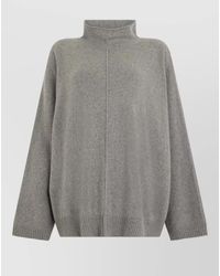 Alberta Ferretti - Cashmere Wool Oversized High-Neck Sweater - Lyst
