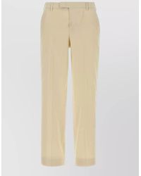 PT Torino - Emma Cotton Tailored Trousers Belt Loops - Lyst