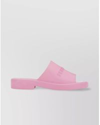 Ferragamo - Rubber Logo-Detail Slider Sandals - Lyst