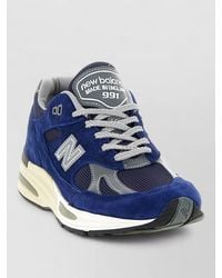 New Balance - Uk 991V2 Mesh Suede Panel Sneakers - Lyst