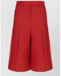 Max Mara - Linen Knee-Length Bermuda Shorts - Lyst