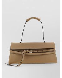 Moschino - Leather Tie Me Shoulder Bag - Lyst