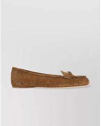 Gucci - Kensington Loafer Ballerina Daphne Suede Leather - Lyst