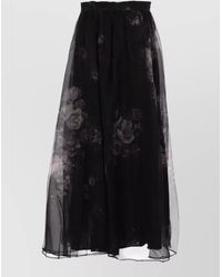 Zimmermann - Silk High-Rise Floral-Print Maxi Skirt - Lyst