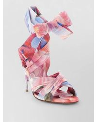 Christian Louboutin - Affabula Sandals Open Toe Stiletto Bow - Lyst