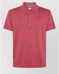 Paul Smith - Polo Collar Short Sleeve Top - Lyst