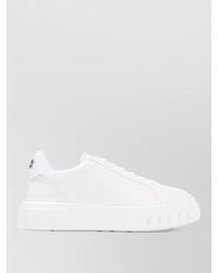 Casadei - Off Road Lace Up Leather Chain Sneakers - Lyst