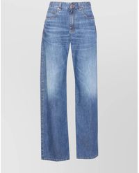 Brunello Cucinelli - Denim Relaxed-Fit Straight-Leg Jeans - Lyst