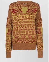Vivienne Westwood - Intarsia-Knit Slim-Fit Crewneck Sweater - Lyst