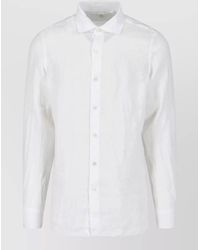 Finamore 1925 - Shirt Cuffs Button Down Collar Long Sleeves - Lyst