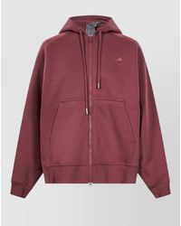 adidas By Stella McCartney - Cotton Blend Hoodie Relaxed Fit Ribbed Cuffs Hem - Lyst