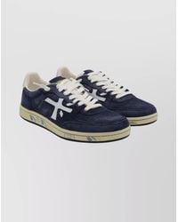 Premiata - Casual Sneakers With Contrast Sole And Perforated Detailing - Lyst