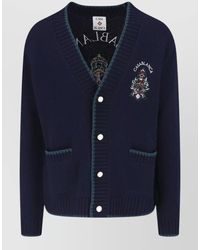 CASABLANCA - Cashmere Merino Wool Relaxed-Fit V-Neck Cardigan - Lyst