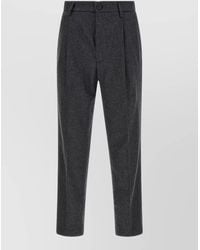 Department 5 - Cashmere Wide-Leg Pleated Trousers - Lyst