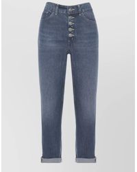 Dondup - Straight Cut Jeans Rolled Cuffs Five Pockets - Lyst