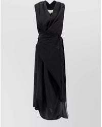 Maison Margiela - Draped Silk Dress - Lyst