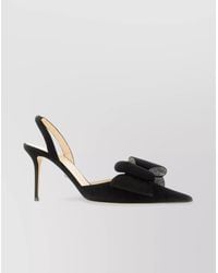 Mach & Mach - Leather Rhinestone-Embellished Slingback Pumps - Lyst