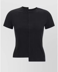 Y-3 - Cotton Asymmetric Short-Sleeve T-Shirt - Lyst