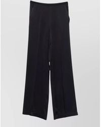 forte_forte - High Waist Trousers Satin Wide Leg - Lyst