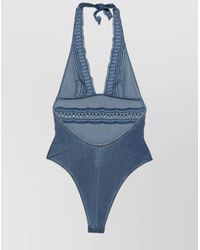 Ermanno Scervino - Lace Detail Swimsuit - Lyst