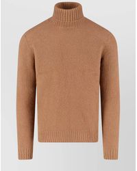 Drumohr - Crewneck Ribbed Sweater Long Sleeves - Lyst
